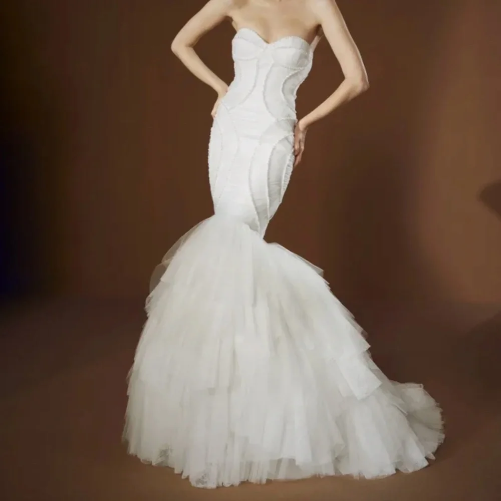 PRONOVIAS - 'Lana' Wedding Dress - Size US10 - MSRP $6290 - NWT - SAVE $5000 - Picture 10 of 12